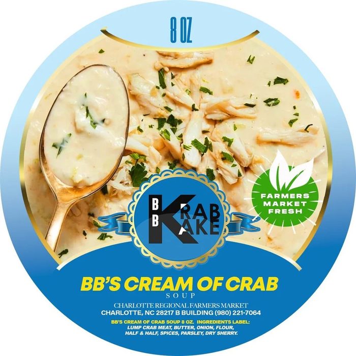 BB's cream of crab soup, 8oz